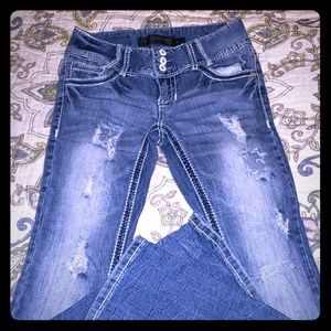 Twenty one Black Regular Mid Rise Bootcut Jeans